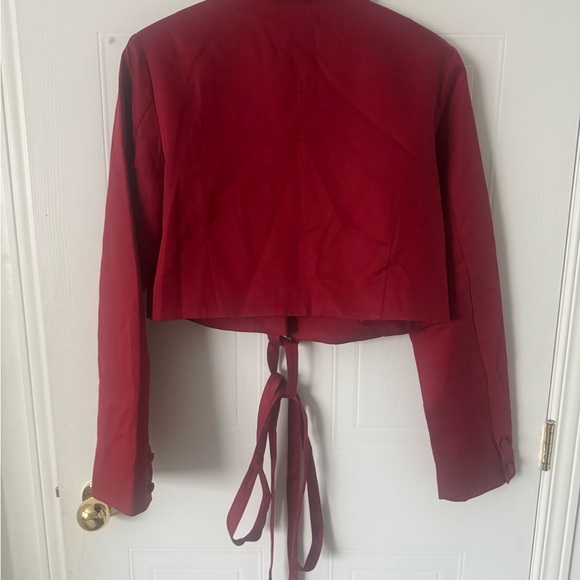 Gianno root chakra Chic Women's Red Blazer crop top the art of subtiliy Large - Picture 10 of 10